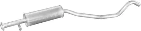 Глушитель алюм. сталь, средн. часть Opel Vectra 1.7D hat.,sed. 92-95 Polmostrow POLMOSTROW 17.278