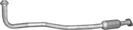Глушник, алюміній. сталь, середн. частина Opel Vectra B 1.6 96-02 POLMOSTROW 17.631 (фото 1)