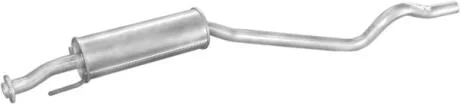 Глушитель, алюм. сталь, середн. часть Opel Astra 1.7D kat 91-98 Polmostrow POLMOSTROW 17.81