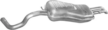 Алюм глушник. сталь, задн. частина Skoda Octavia/Seat Toledo/VW Bora/VW GolfIV96- 1.9DTi Polmostrow POLMOSTROW 24.37