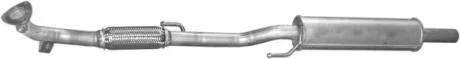 Глушитель алюм. сталь, средн. часть VW FOX 1.2i (05-11) Polmostrow POLMOSTROW 30.80