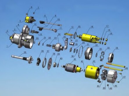 Якорь стартера PRESTOLITE ELECTRIC M93RA-06-0000