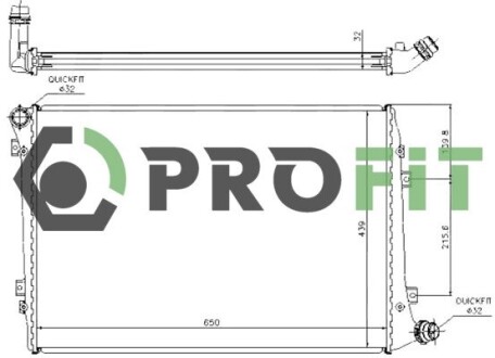 Радіатор охолоджування PROFIT 1740-0007