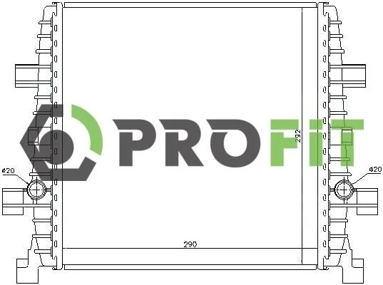 Радиатор охлаждения PROFIT 1740-0025 (фото 1)