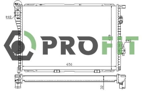Радіатор охолоджування PROFIT 1740-0061