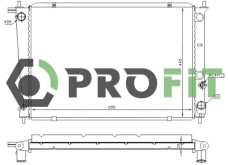 Радиатор охлаждения PROFIT 1740-0146