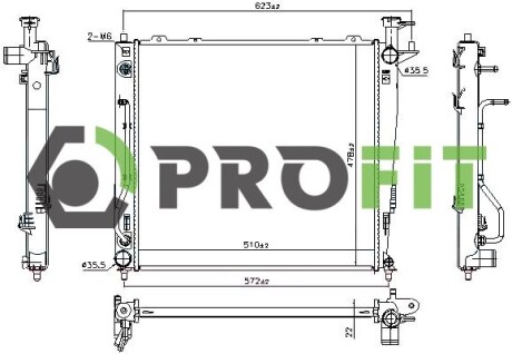 Радиатор охлаждения PROFIT 1740-0153