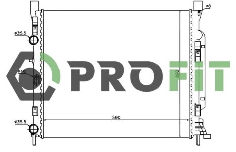 Радиатор охлаждения PROFIT 1740-0182