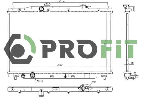 Радиатор охлаждения PROFIT 1740-0207