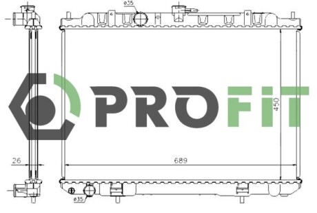 Радиатор охлаждения PROFIT 1740-0251