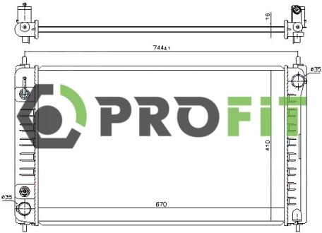 Радіатор охолоджування PROFIT 1740-0266