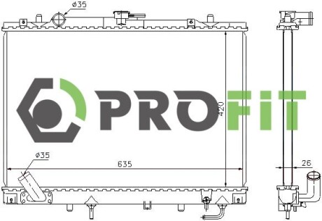 Радиатор охлаждения PROFIT 1740-0285