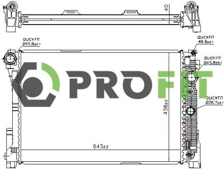 Радіатор охолоджування PROFIT 1740-0320