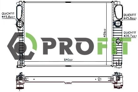 Радиатор охлаждения PROFIT 1740-0322