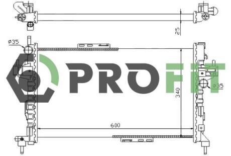 Радиатор охлаждения PROFIT 1740-0378