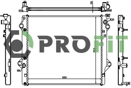 Радиатор охлаждения PROFIT 1740-0403