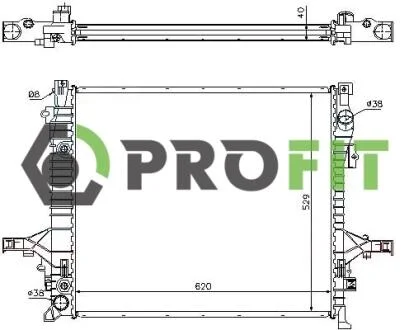 Радиатор охлаждения PROFIT 1740-0414