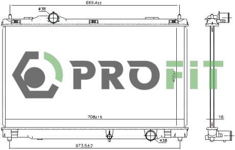 Радиатор охлаждения PROFIT 1740-0420