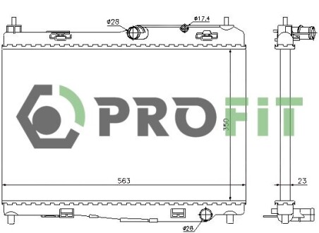 Радиатор охлаждения PROFIT 1740-0438