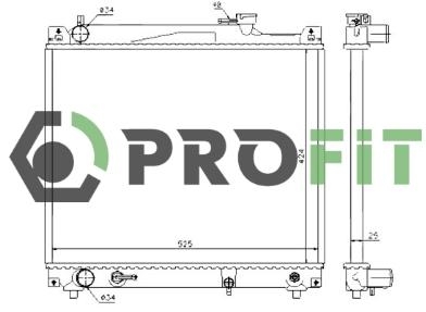 Радіатор охолоджування PROFIT 1740-0700