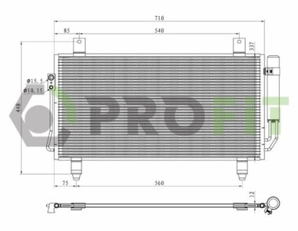 Конденсер кондиціонера PROFIT 1770-0272
