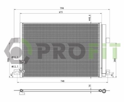 Конденсер кондиціонера PROFIT 1770-0547