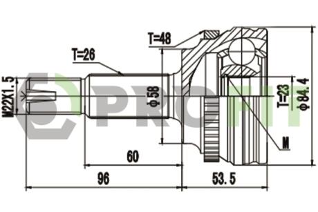 ШРКШ зі змазкою в комплекті PROFIT 2710-3146