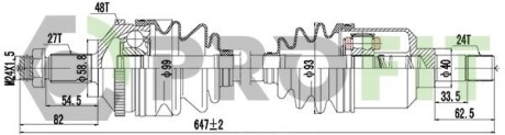 Полуось PROFIT 2730-0140