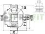ШРУС внутренний комплект VW PASSAT B7 10-15, Golf VI 09-14, Tiguan 16-, Tiguan 08-16; AUDI A3 03-12, A3 12-22, Q2 16-, Q3 11-18; SKODA Octavia A7 13-19, Octavia A5 04-13, Superb 08-15, Fabia III 14-21; SEAT Леон 05-12, Леон 12-20, Ибиза 09-17, Altea PROFIT 2810-3036 (фото 1)