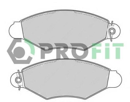 Колодки тормозные дисковые PROFIT 5000-1135 (фото 1)