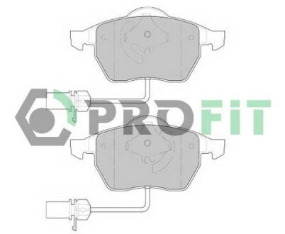 Колодки тормозные дисковые PROFIT 5000-1323