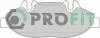 Колодки тормозные дисковые PROFIT 5000-1493 (фото 1)