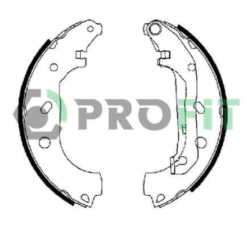 Колодки тормозные барабанные PROFIT 5001-0648