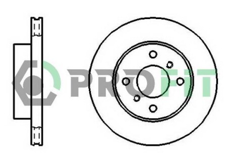 Диск тормозной PROFIT 5010-0260 (фото 1)