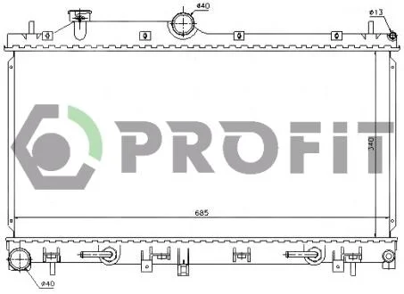 Радиатор охлаждения PROFIT PR 2910A2