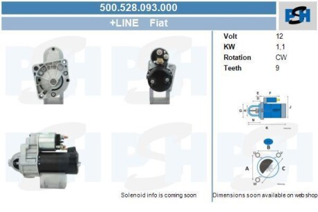 Стартер PSH 500528093000