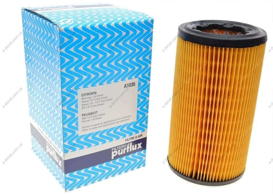 Фильтр воздушный Citroen Berlingo/Peugeot Partner 1.8/1.9D 97-02 Purflux A1035 (фото 1)