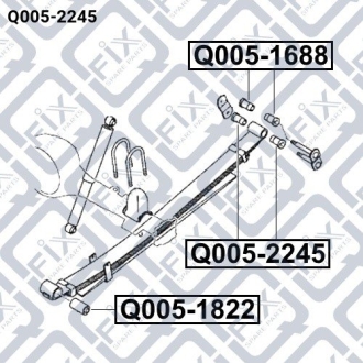 Втулка задней рессоры Q-fix Q0052245