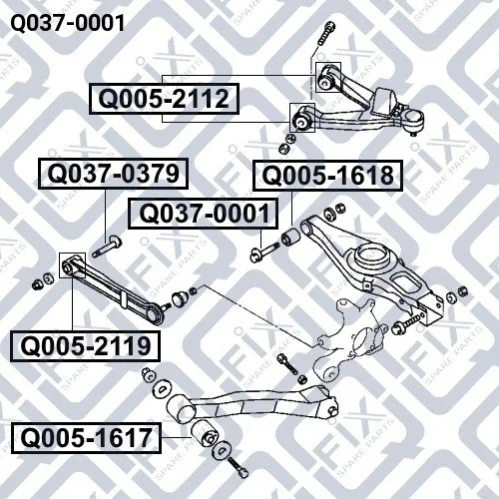 Болт с эксцентриком Q-fix Q0370001 (фото 1)
