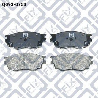 Колодки тормозные передние дисковая Q-fix Q0930753
