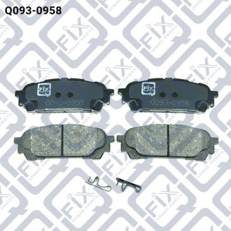 Колодки тормозные задние дисковые Q-fix Q0930958