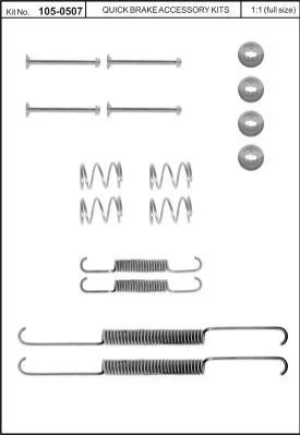 Тормозные аксессуары QUICK BRAKE 105-0507 (фото 1)