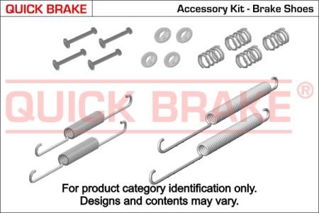 Комплект пружинок колодок ручного гальма QUICK BRAKE 105-0650