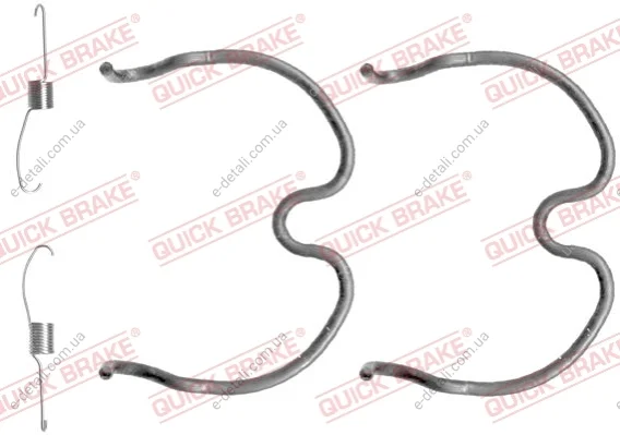 Монтажний комплект колодки QUICK BRAKE 1050837 (фото 1)