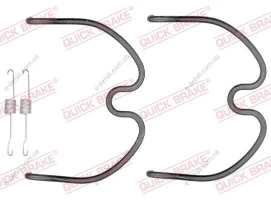 Комплект пружинок колодок ручника Opel Agila/Subaru Justy/Suzuki Ignis 00- QUICK BRAKE 105-0872 (фото 1)