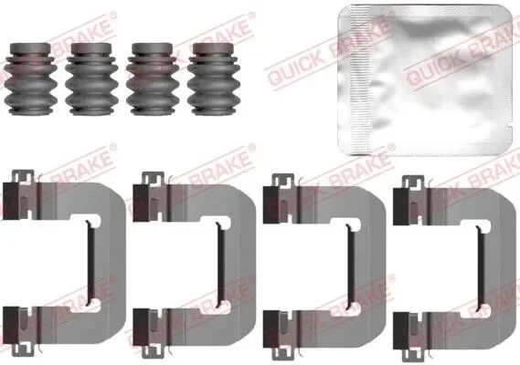 Планка суппорта (заднего) прижимная (к-кт) Tesla Model S 12- (Mando) QUICK BRAKE 109-0149 (фото 1)