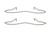 Планка суппорта (переднего) прижимная (к-кт) Ford Sierra/Escort 85-95 QUICK BRAKE 109-1057 (фото 1)