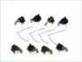 Планка супорта (переднього) прижимної (к-кт) Toyota Camry/Carina VI/Corolla/Rav 4 91-02 (Akebono) QUICK BRAKE 109-1269 (фото 1)