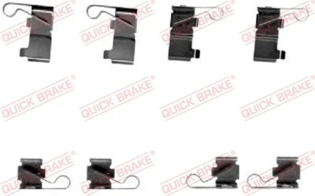 Планка суппорта (заднего) прижимная (к-кт) Lexus RX 03-08 (Akebono) QUICK BRAKE 109-1699