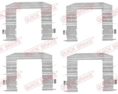 Планка суппорта (переднего) прижимная (к-кт) Hyundai i30/ix35/Kia Sportage 02- (Mando) QUICK BRAKE 109-1708